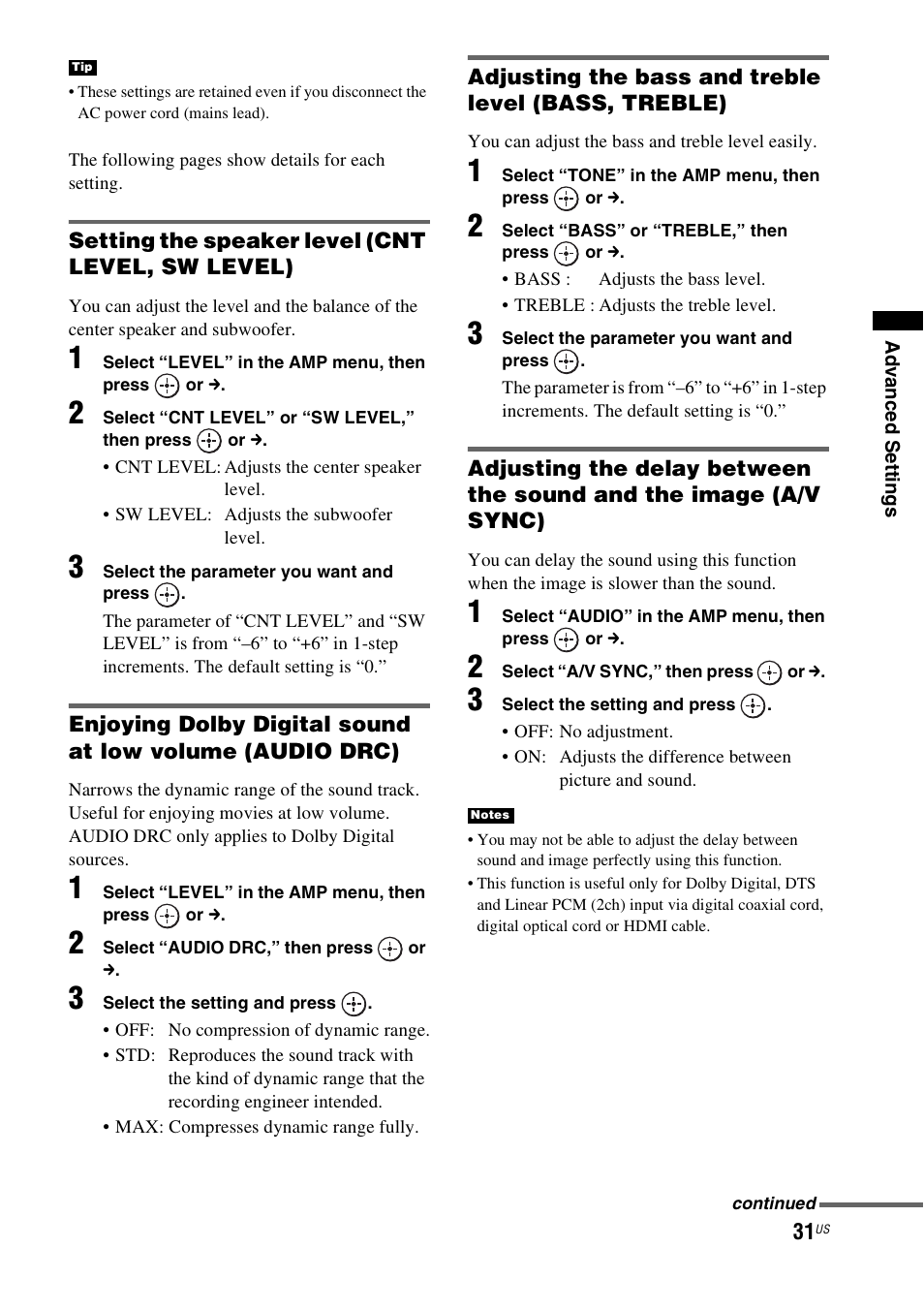 Sony HT-CT150 User Manual | Page 31 / 124