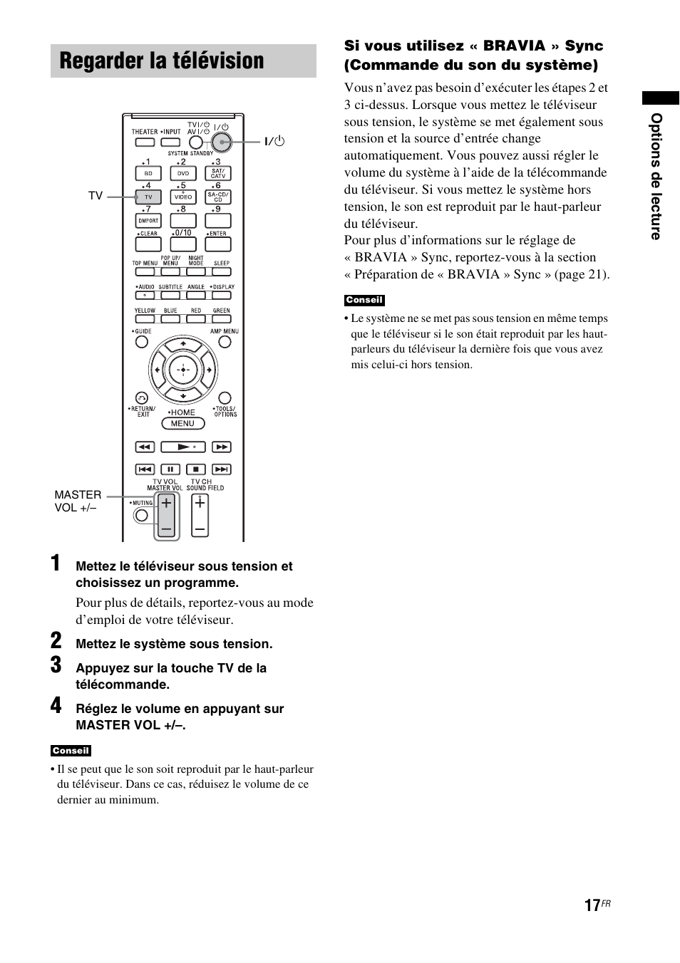 Regarder la télévision | Sony HT-CT150 User Manual | Page 55 / 124