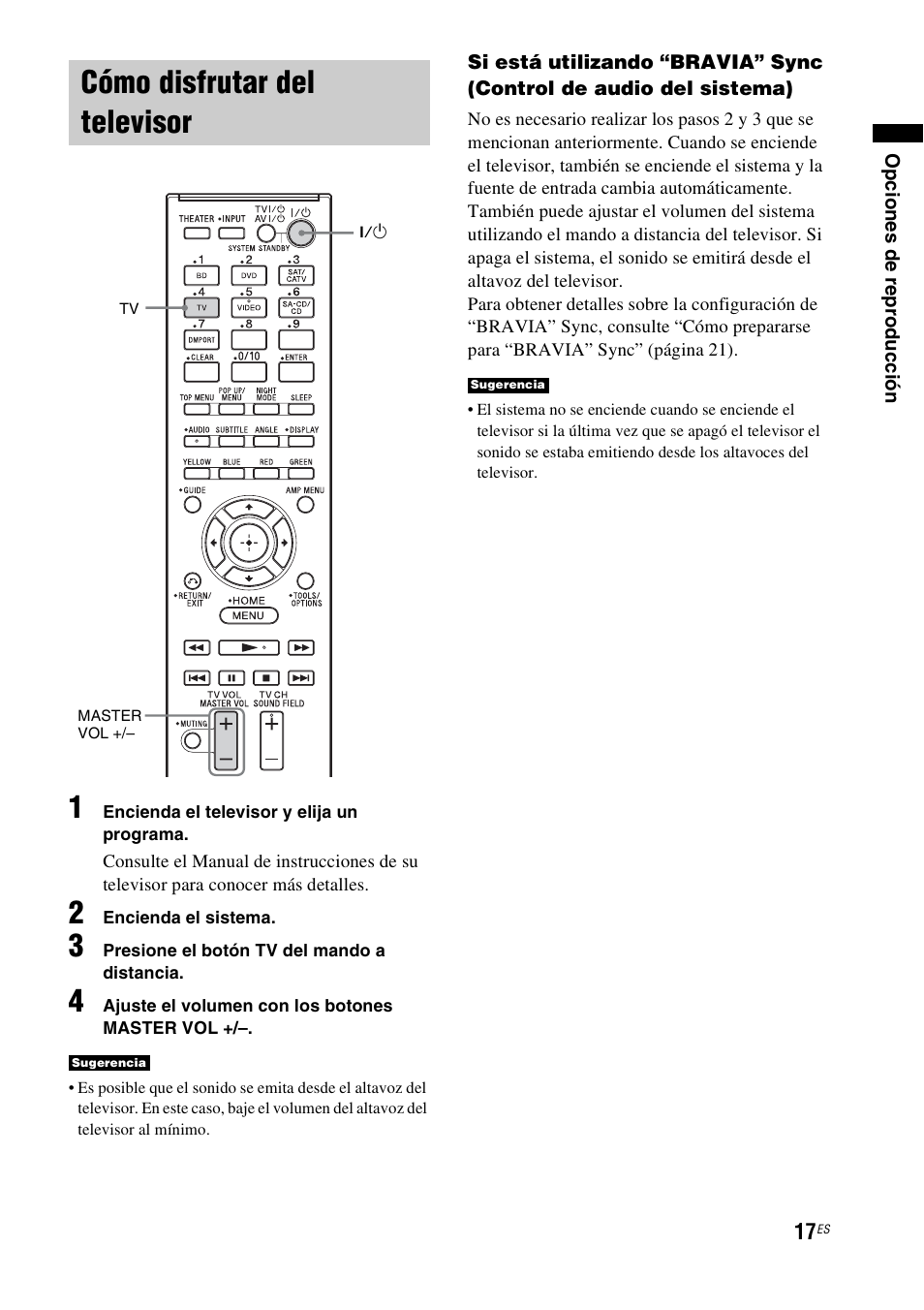 Cómo disfrutar del televisor | Sony HT-CT150 User Manual | Page 97 / 124