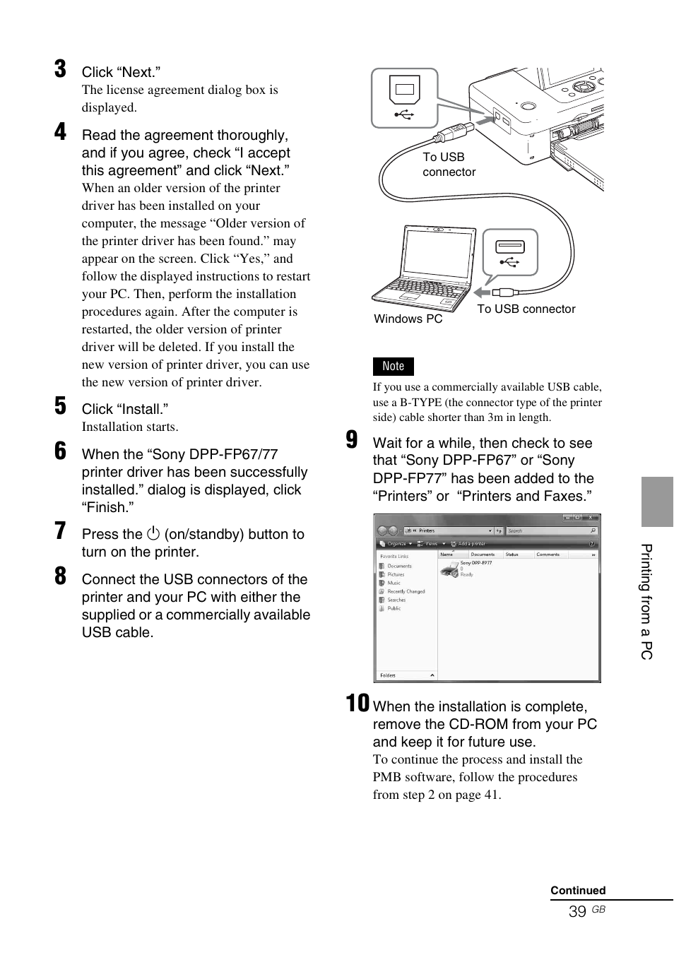 Sony DPP-FP77 User Manual | Page 39 / 72