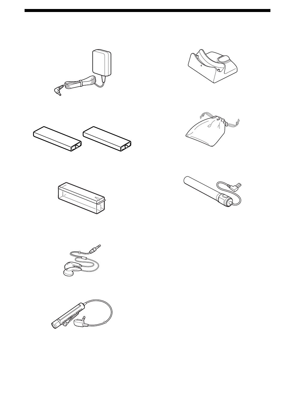 Checking the supplied accessories | Sony D-NE1 User Manual | Page 12 / 116