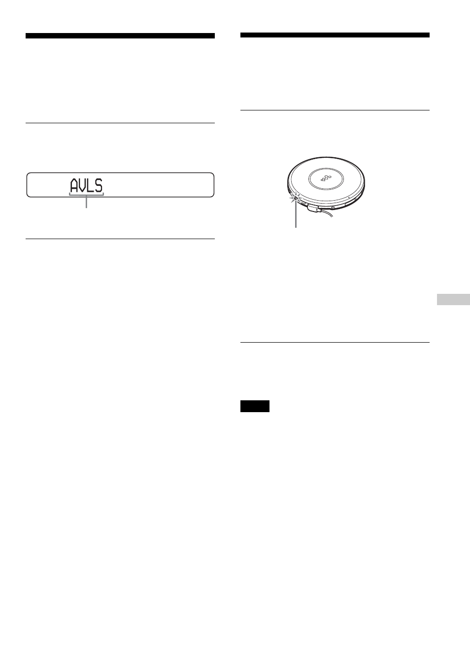 Protecting your hearing (avls), Locking the controls (hold), Protecting your hearing | Locking the controls | Sony D-NE1 User Manual | Page 25 / 116