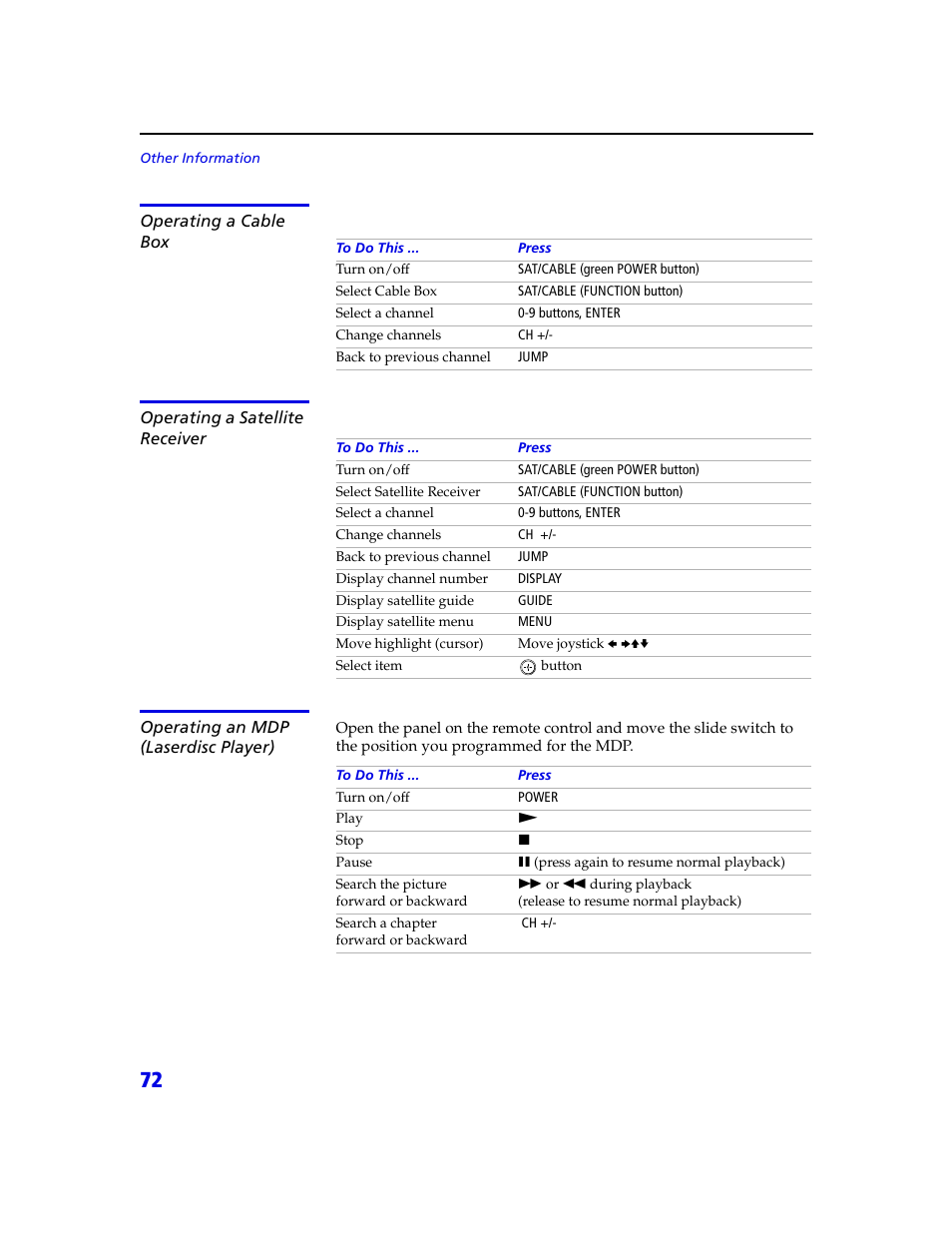 Sony KDP 65XBR2 User Manual | Page 82 / 94