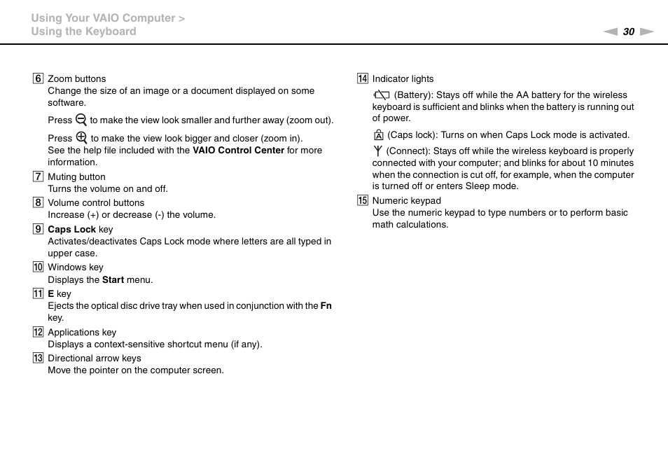 Sony VAIO VPCJ11 User Manual | Page 30 / 152