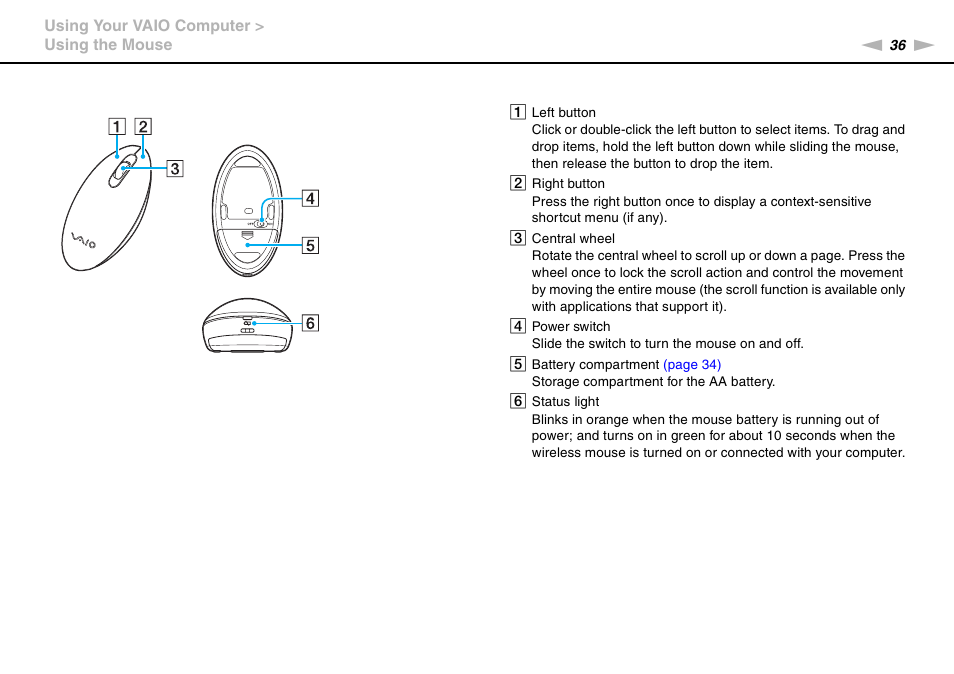 Sony VAIO VPCJ11 User Manual | Page 36 / 152