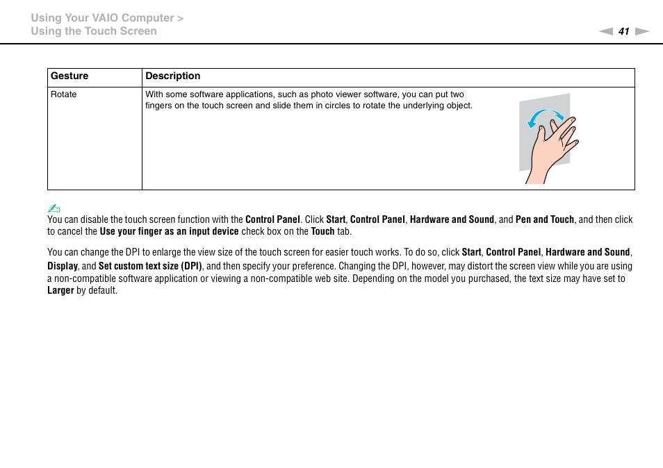 Sony VAIO VPCJ11 User Manual | Page 41 / 152