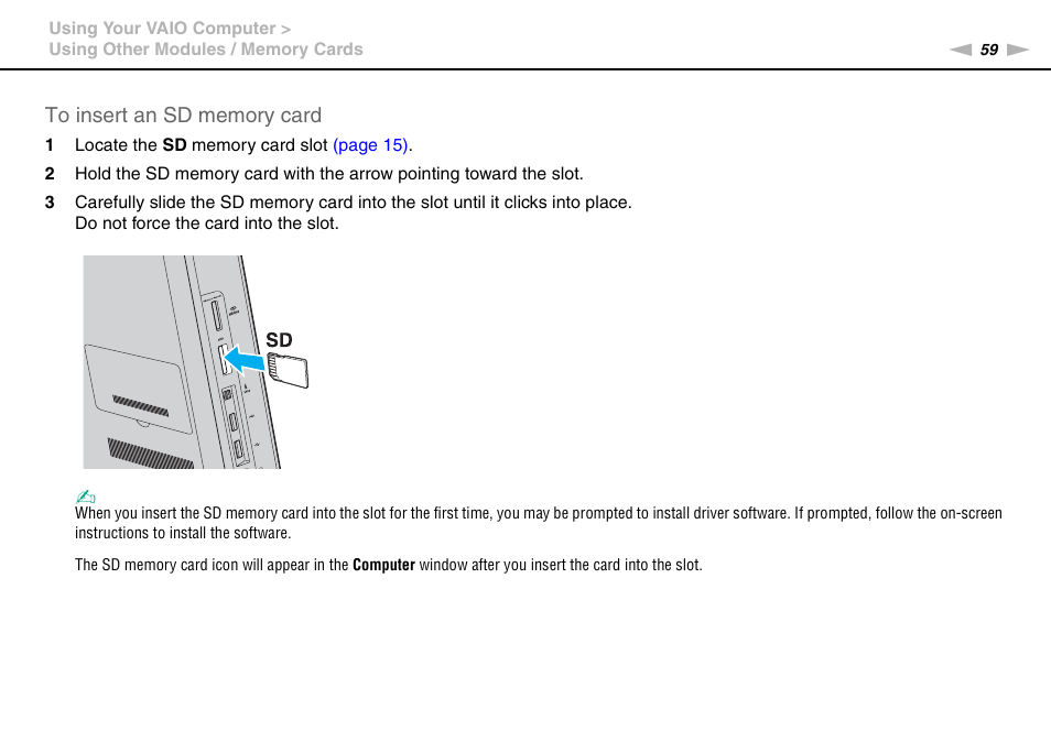 Sony VAIO VPCJ11 User Manual | Page 59 / 152
