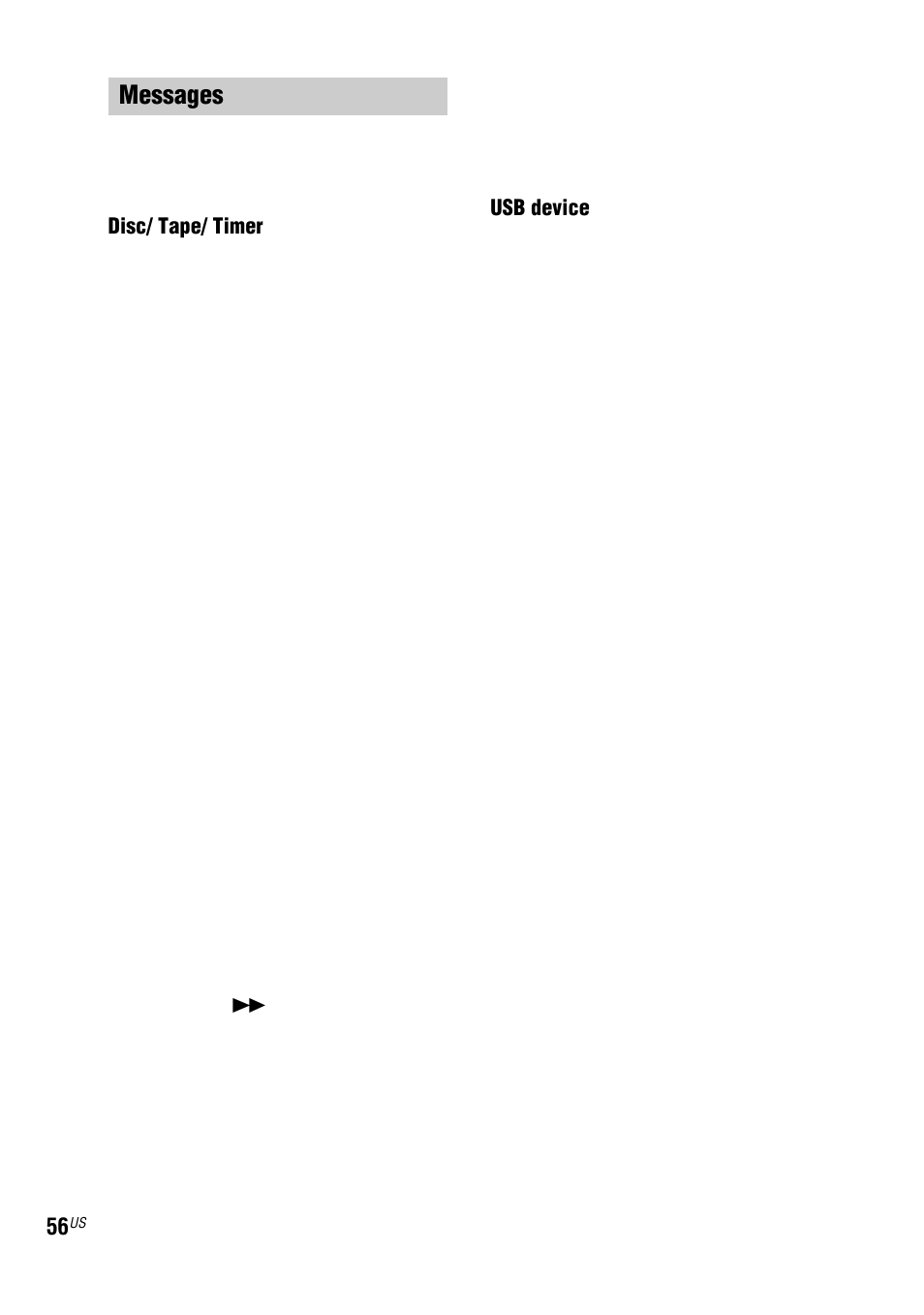 Messages | Sony LBT-ZUX9 User Manual | Page 56 / 64