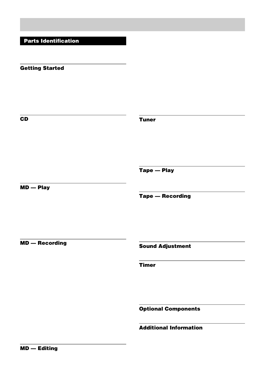 Sony CMT-DC500MD User Manual | Page 3 / 60