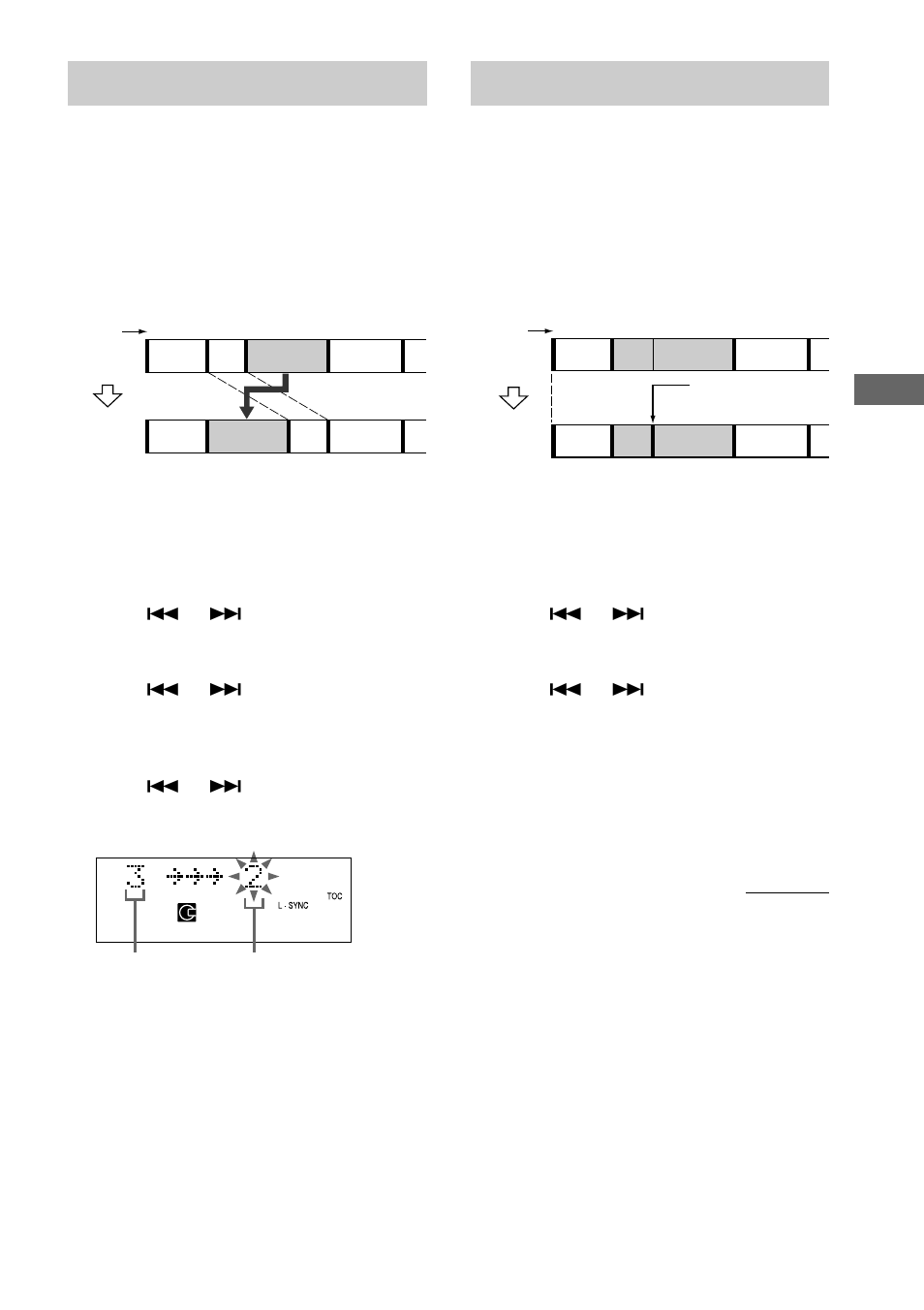 Moving recorded tracks — move function, Dividing recorded tracks — divide function, Moving recorded tracks | Dividing recorded tracks | Sony CMT-DC500MD User Manual | Page 31 / 60