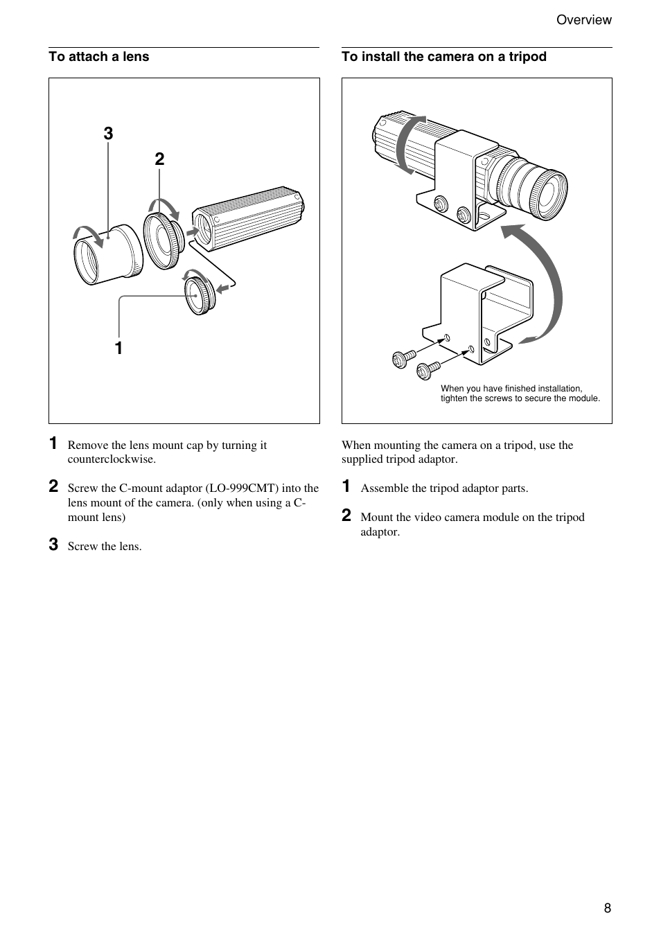 Sony XC-555 User Manual | Page 8 / 28