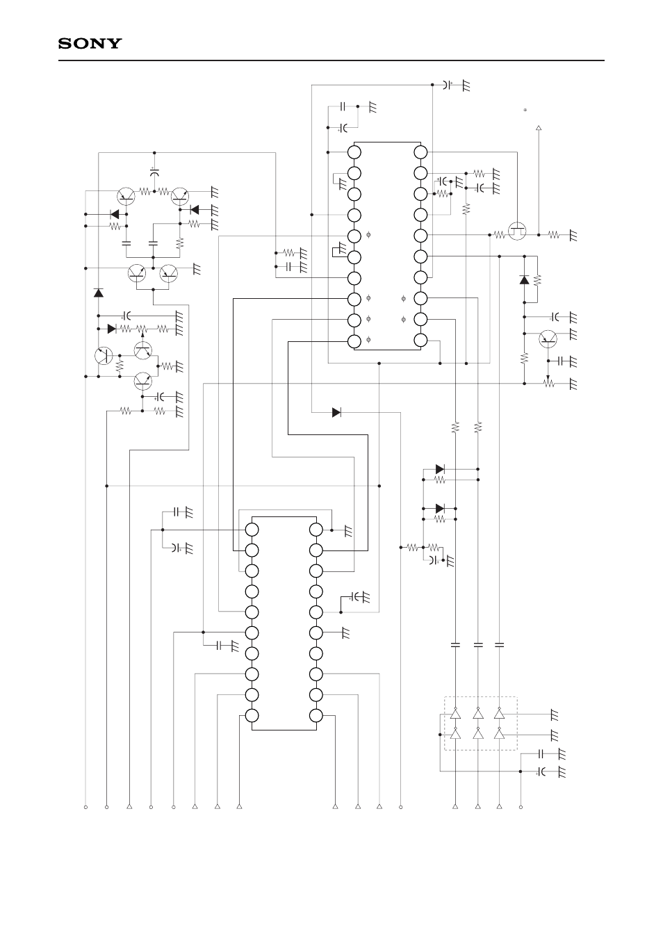 Drive cir cuit | Sony E01X23A41 User Manual | Page 12 / 17