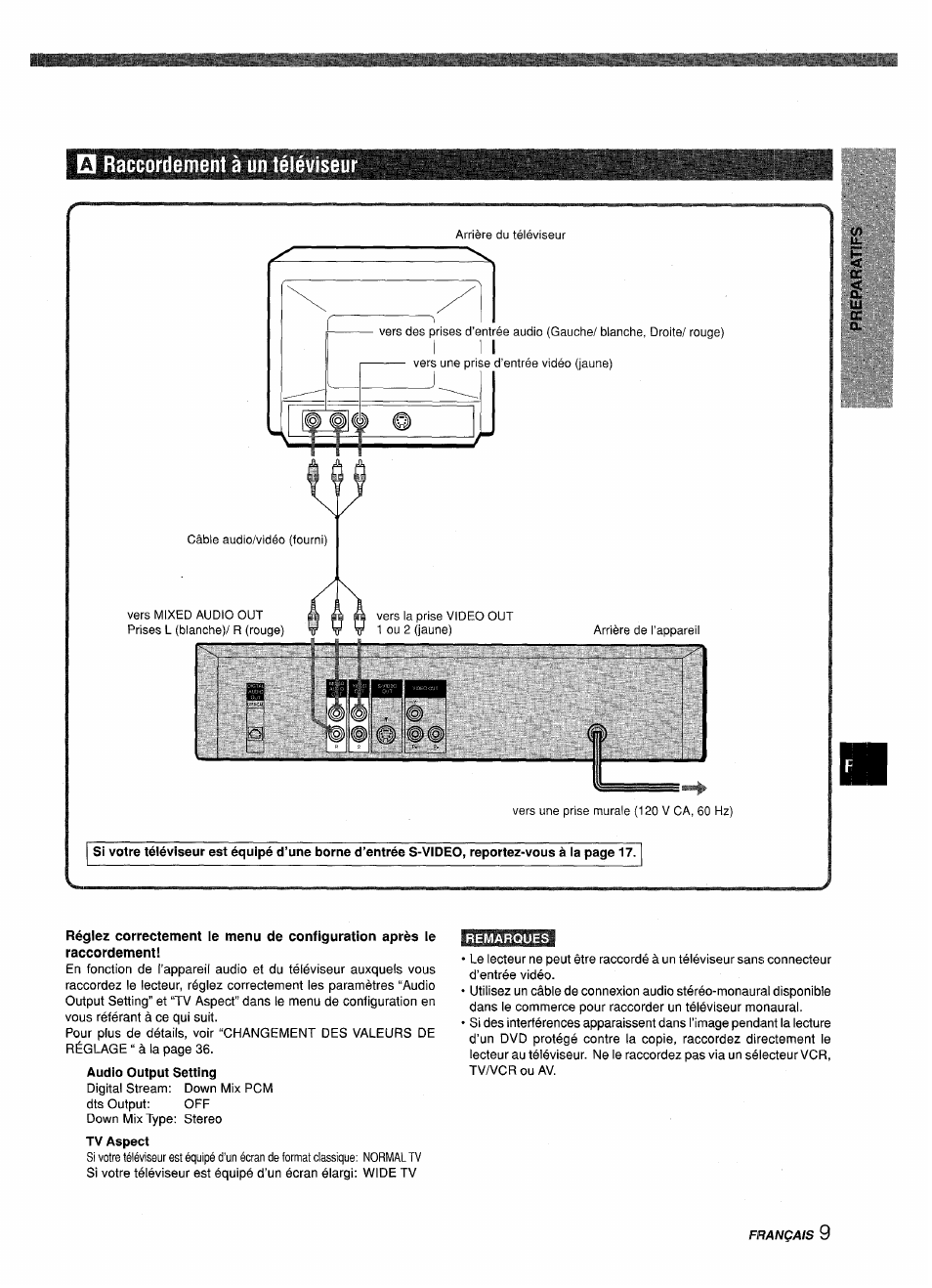 Raccordement à un téléviseu, Remarques, Raccordement à un téléviseur | Iieiibn | Sony XD-DV300 User Manual | Page 105 / 148