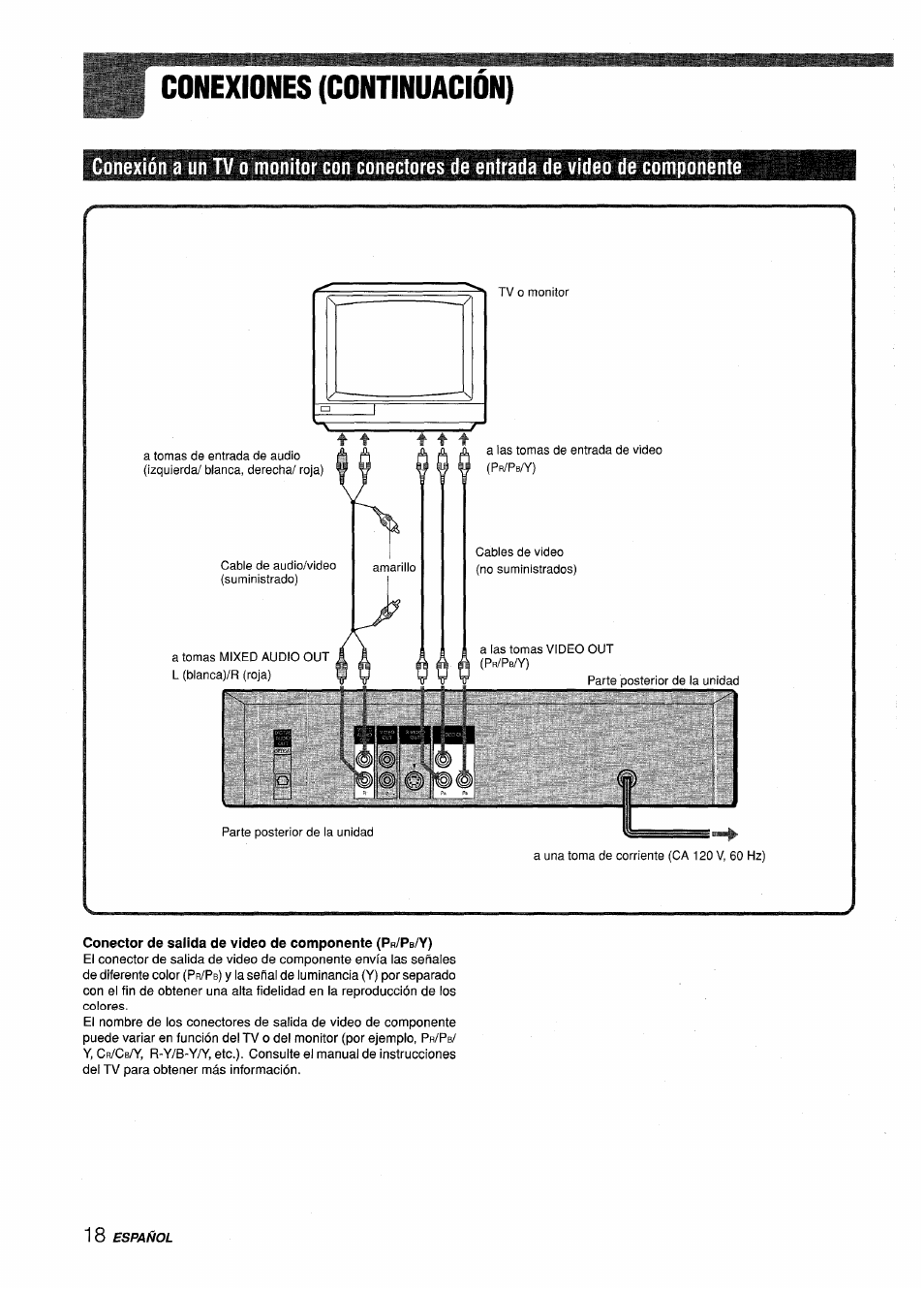 Conexiones (continuación) | Sony XD-DV300 User Manual | Page 66 / 148