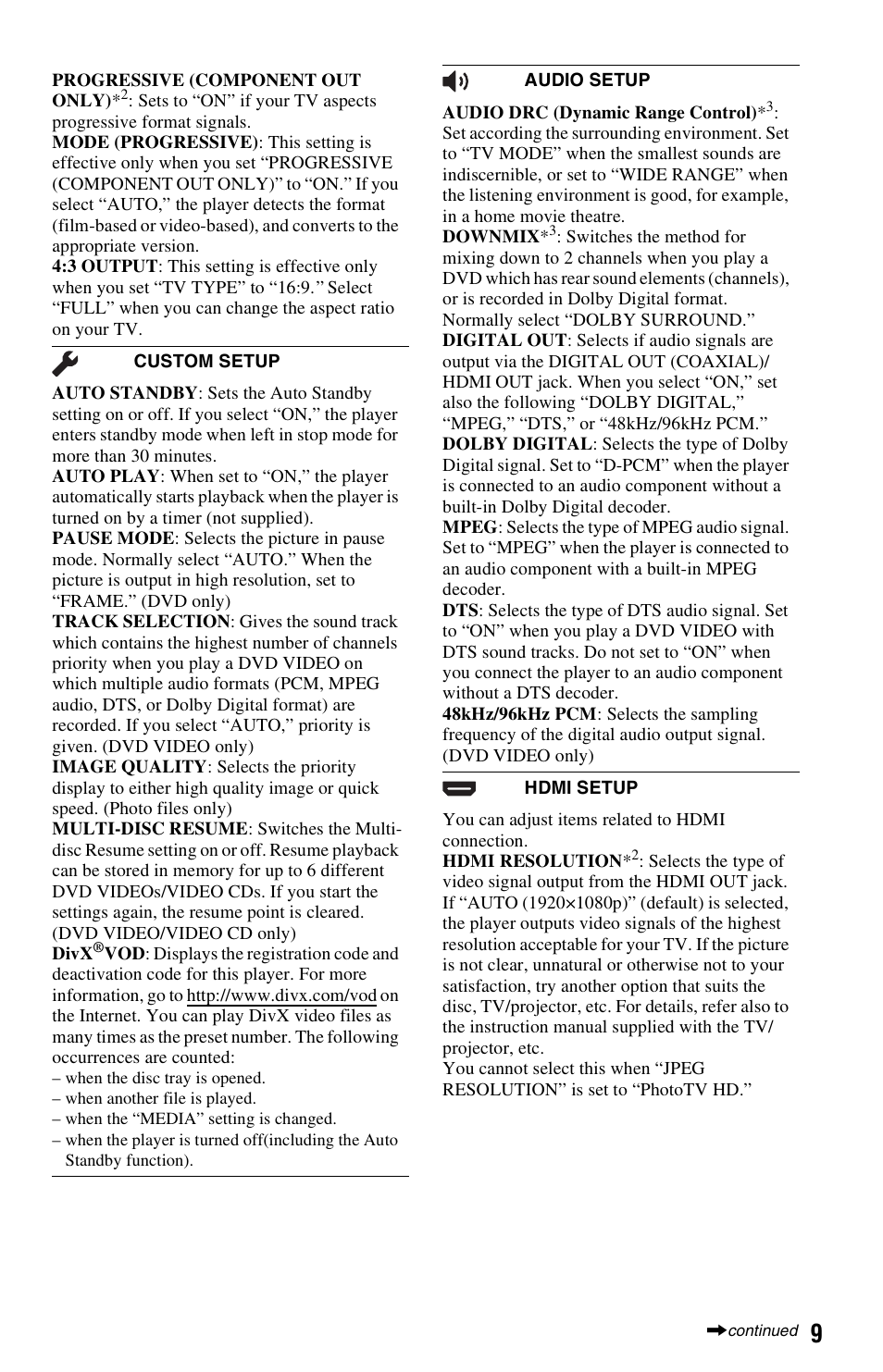 Sony 4-169-957-12(1) User Manual | Page 9 / 16