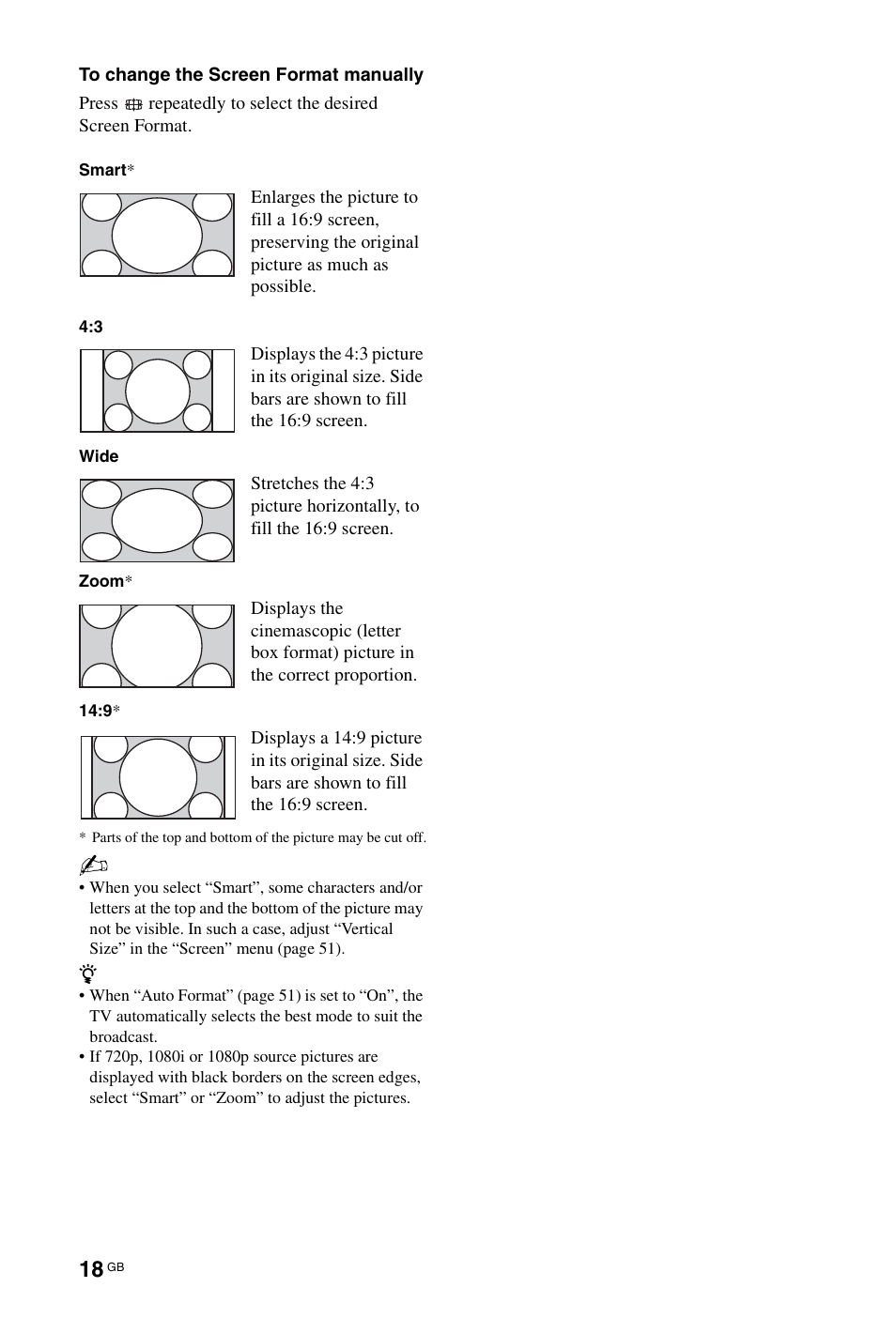 Sony BRAVIA 4-256-733-F2(1) User Manual | Page 18 / 72