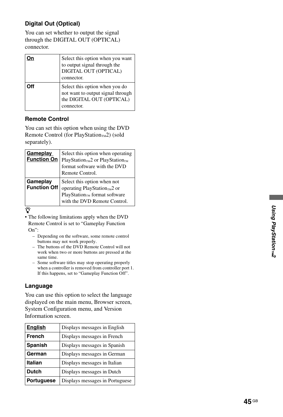 Sony BRAVIA 4-256-733-F2(1) User Manual | Page 45 / 72