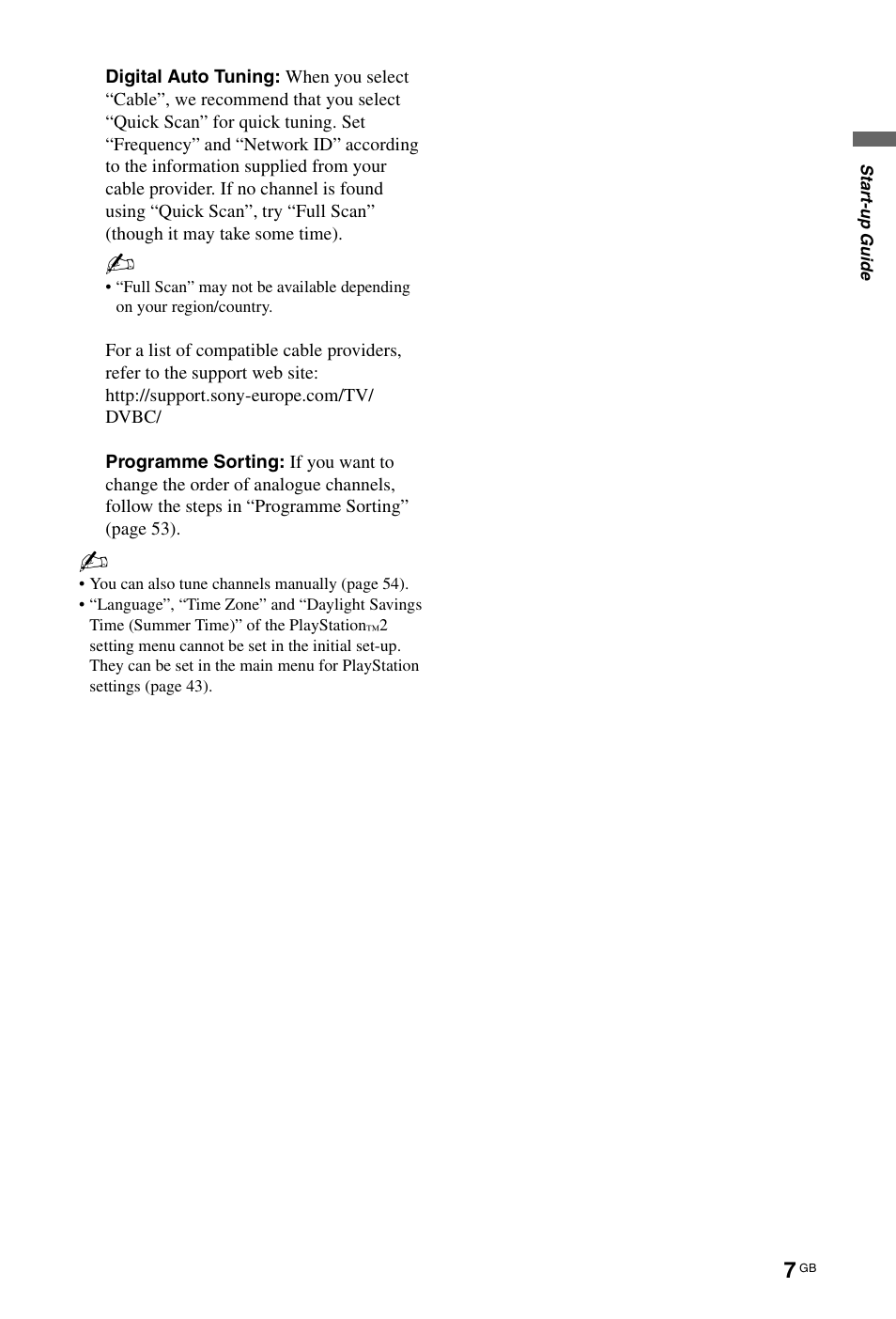 Sony BRAVIA 4-256-733-F2(1) User Manual | Page 7 / 72