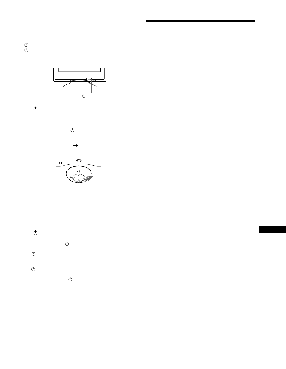 Självdiagnosfunktionen, Om 1 (på/av)-indikatorn lyser grön, Om 1 (på/av)-indikatorn blinkar orange | Tekniska data, Sidan 19 | Sony CPD-G400P User Manual | Page 127 / 148