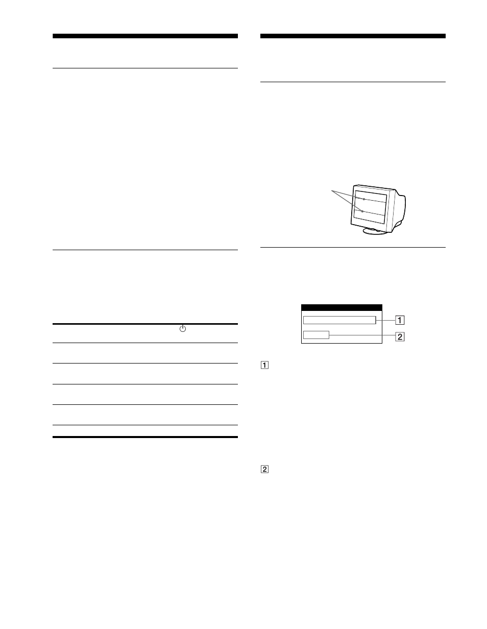 Technical features, Preset and user modes, Note for windows users | Power saving function, Troubleshooting, If thin lines appear on your screen (damper wires), On-screen messages, Preset and user modes power saving function | Sony CPD-G400P User Manual | Page 16 / 148