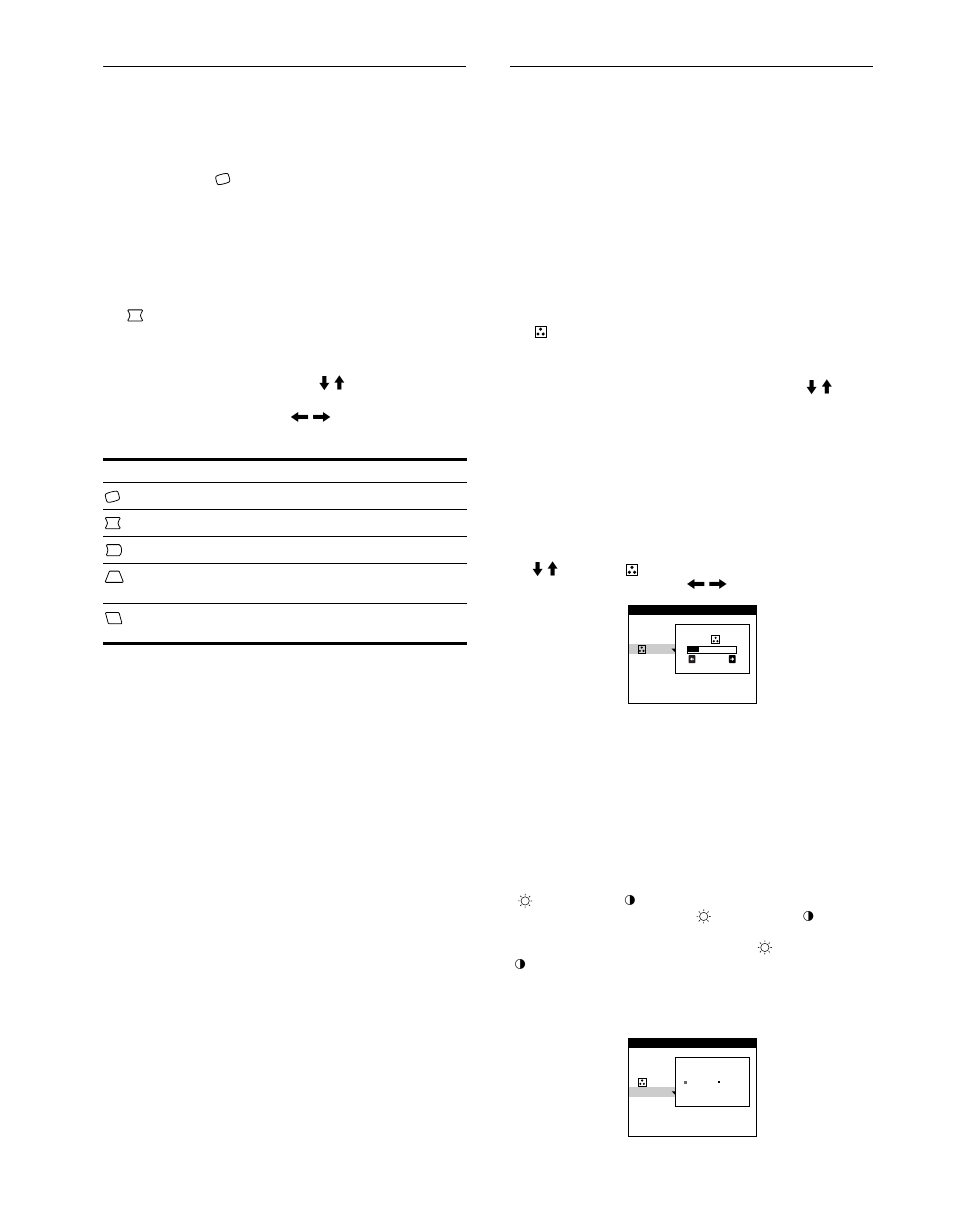 Einstellen der form des bildes (geom), Einstellen der farben des bildes (farbe), Der srgb-modus | Seite 12), Farbe (seite 12, 12 einstellen der form des bildes (geom) | Sony CPD-G400P User Manual | Page 48 / 148