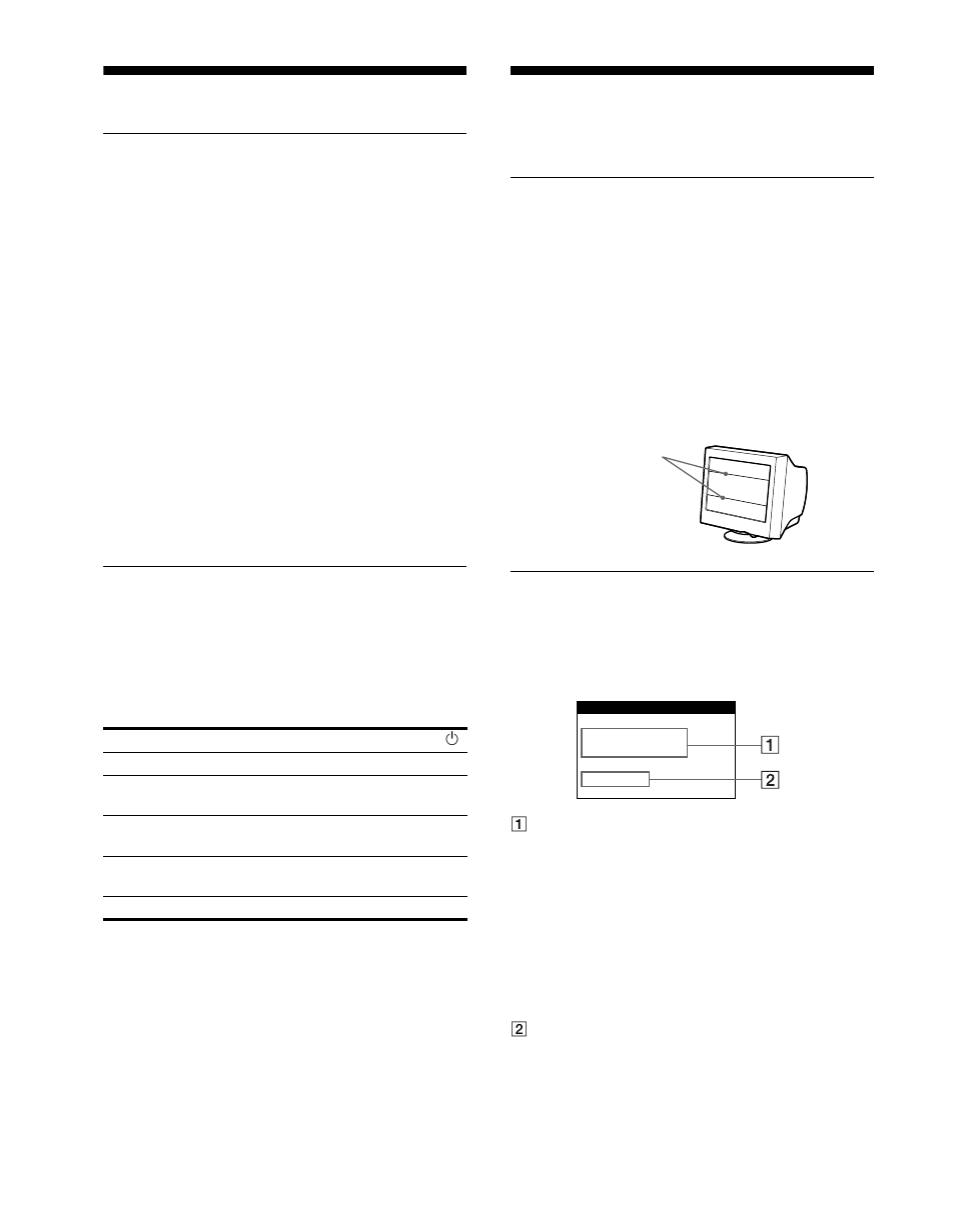 Technische merkmale, Vordefinierte modi und benutzermodi, Hinweis für benutzer von windows | Die energiesparfunktion, Störungsbehebung, Bildschirmmeldungen, Seite 16 | Sony CPD-G400P User Manual | Page 52 / 148