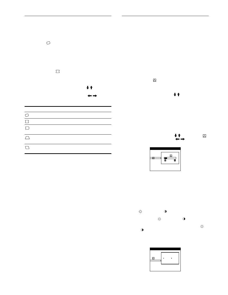 Regolazione della forma dell’immagine (geom.), Regolazione del colore dell’immagine (colore), Modo srgb | 12 regolazione della forma dell’immagine (geom.) | Sony CPD-G400P User Manual | Page 84 / 148