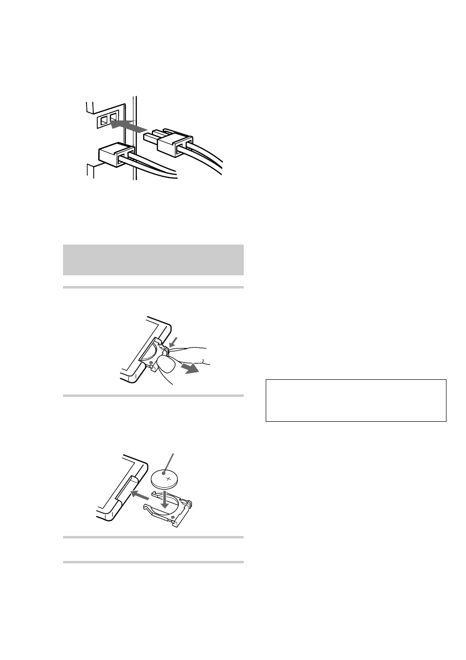 Replacing the battery in the remote | Sony CMT-LS1 User Manual | Page 8 / 32