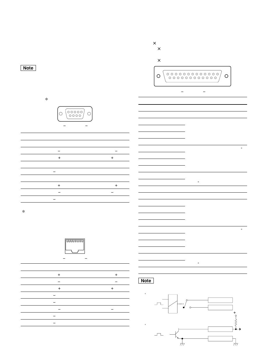 7. input/output signals of connectors | Sony HK-PSU02 User Manual | Page 18 / 34
