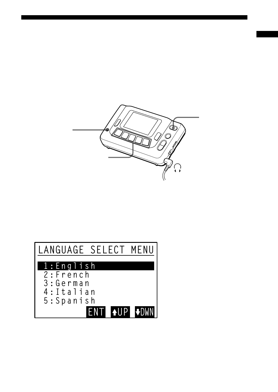 Kiezen van de taal | Sony SRF-DR2000 User Manual | Page 103 / 164