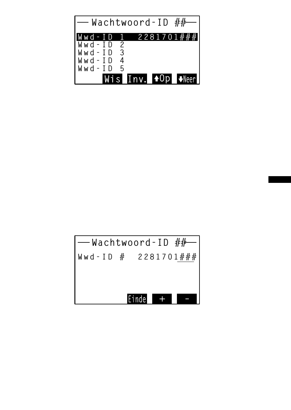 Registreren of wijzigen van een wachtwoordcode | Sony SRF-DR2000 User Manual | Page 121 / 164