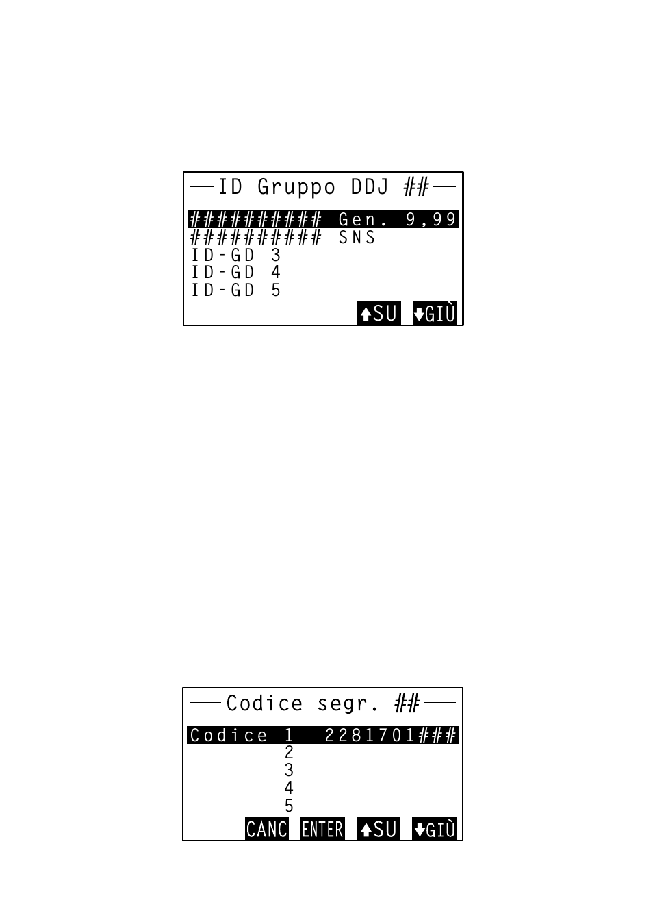 Per verificare i’id gruppo ddj, Per verificare il codice segreto | Sony SRF-DR2000 User Manual | Page 152 / 164