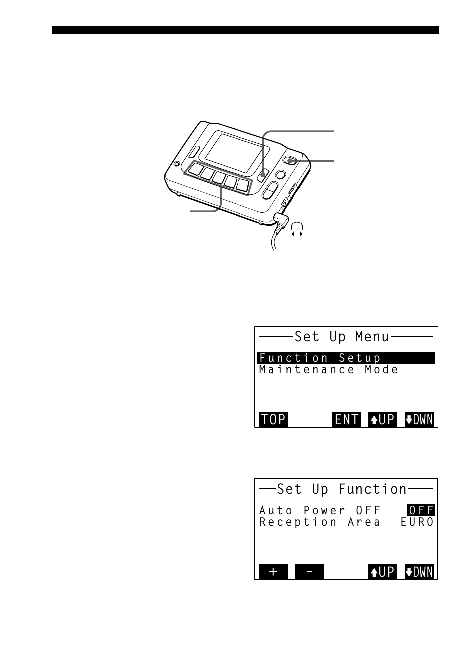 Setting the functions | Sony SRF-DR2000 User Manual | Page 20 / 164