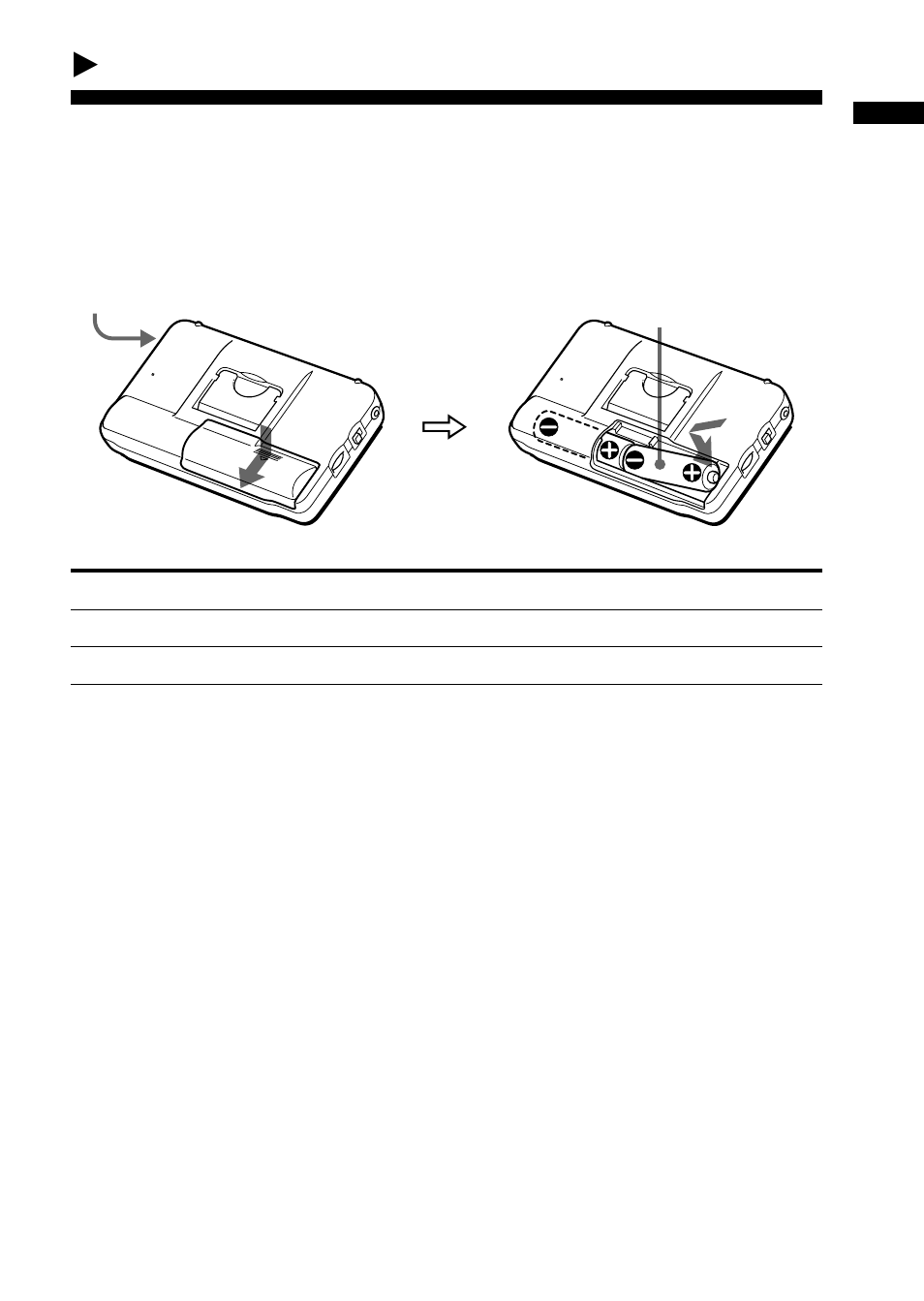 Mise en place des piles, Préparatifs | Sony SRF-DR2000 User Manual | Page 37 / 164