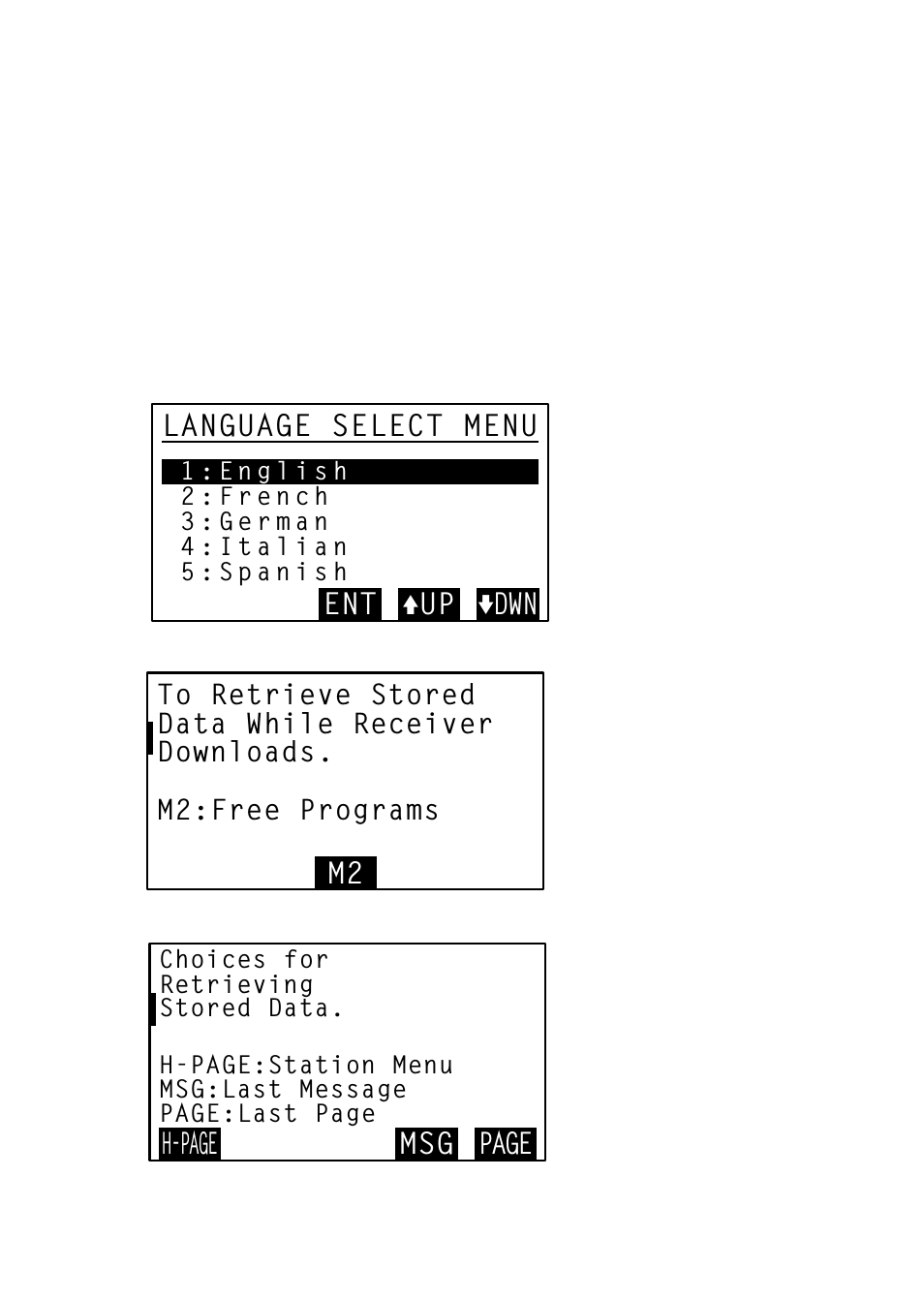 Pour changer de langue | Sony SRF-DR2000 User Manual | Page 40 / 164