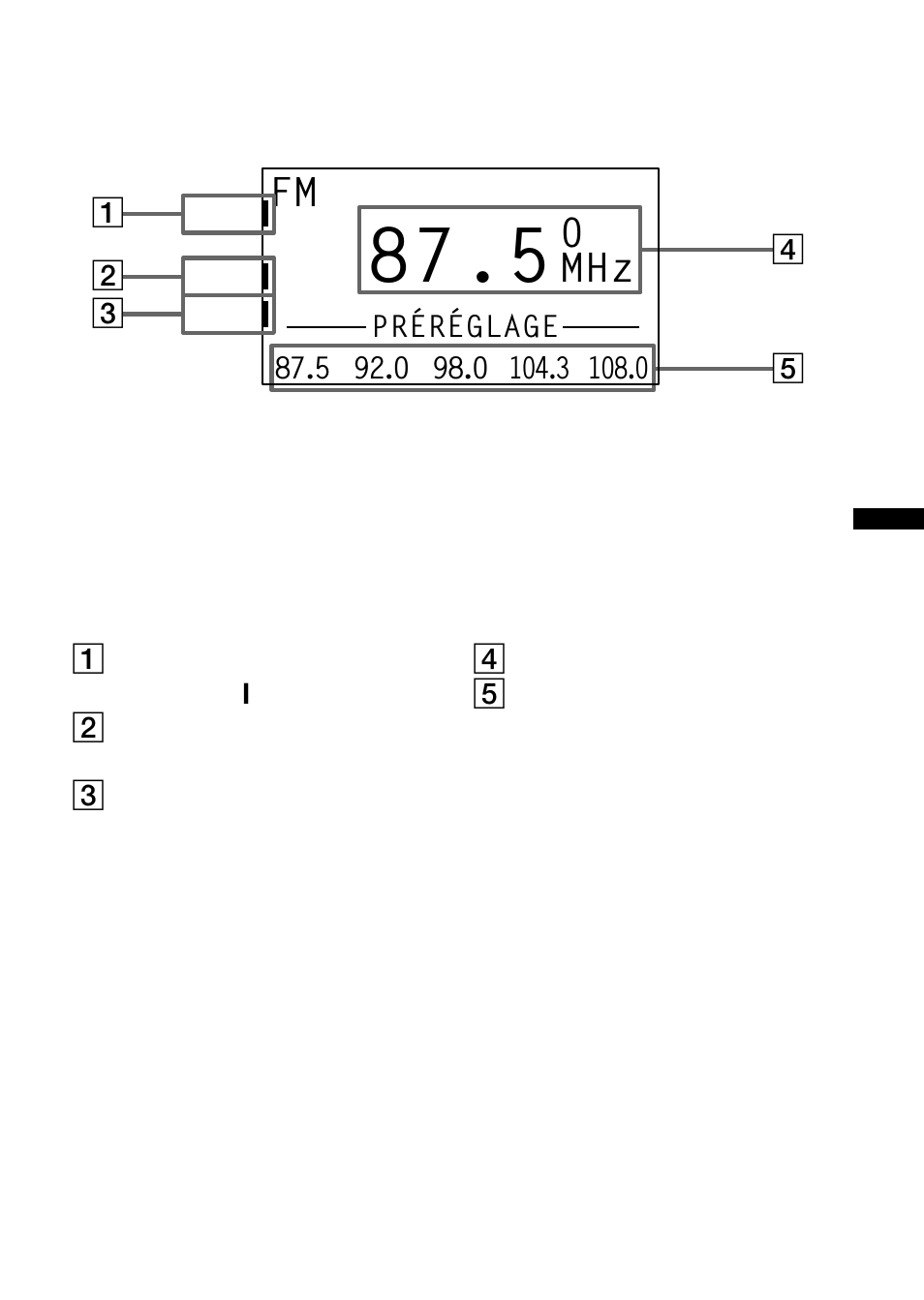 Mhz 0, Afficheur | Sony SRF-DR2000 User Manual | Page 63 / 164