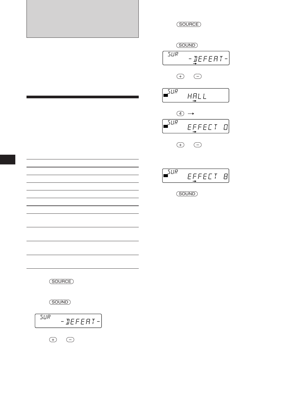 Selecting a surround menu, With the optional xdp-u50d connected | Sony CDX-C560 User Manual | Page 14 / 28