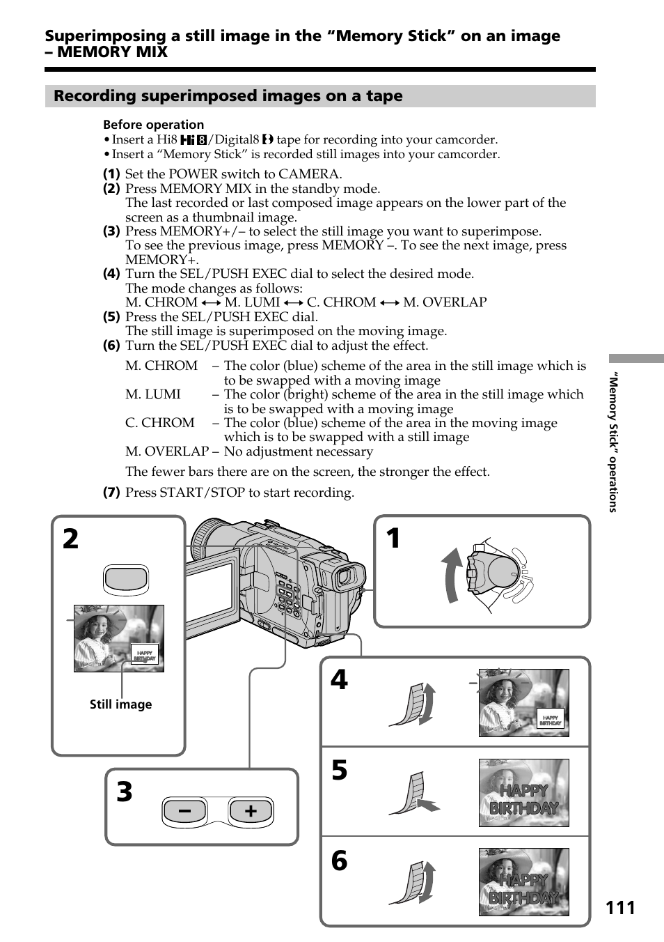 Sony TRV828 User Manual | Page 111 / 168