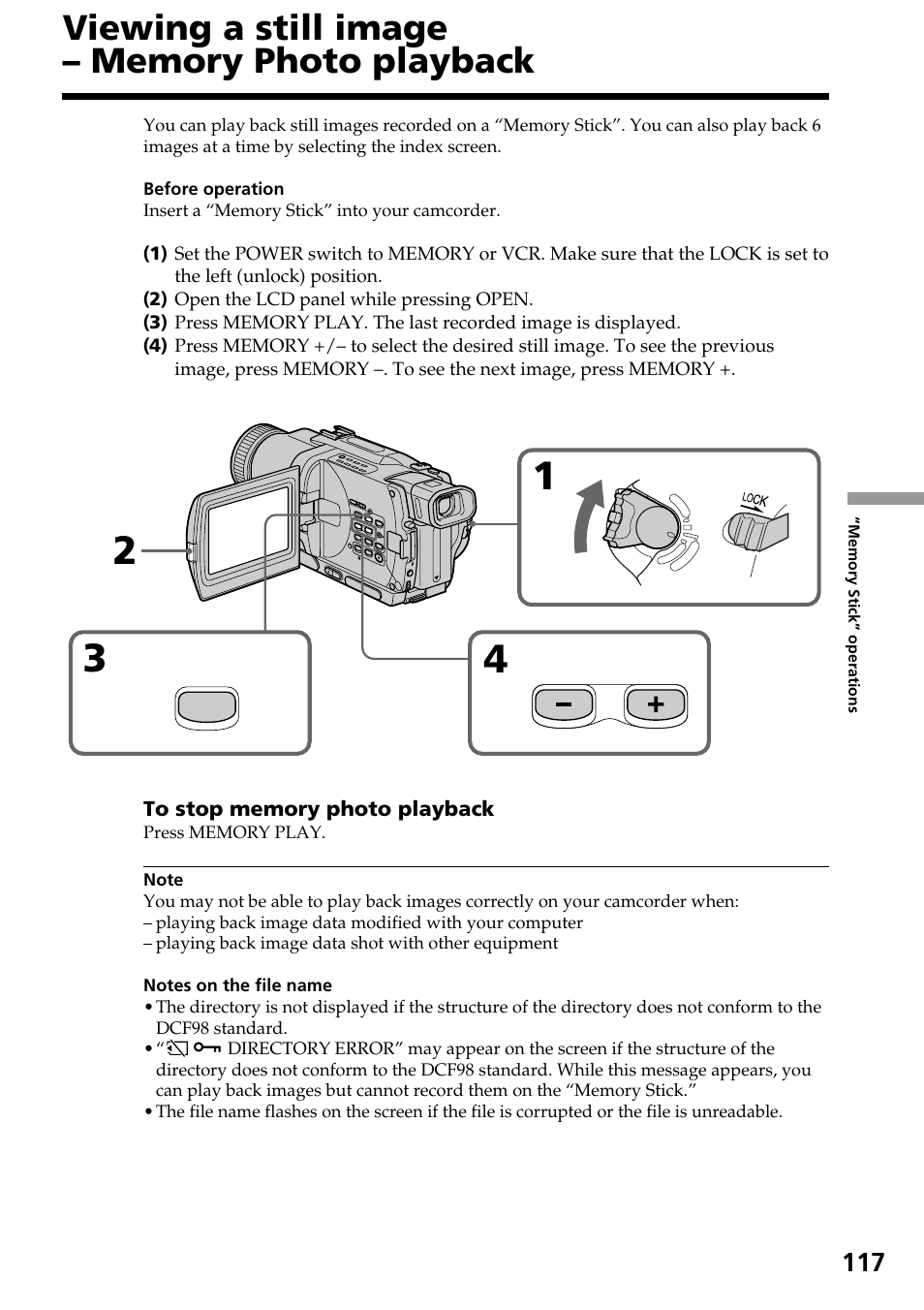 Sony TRV828 User Manual | Page 117 / 168