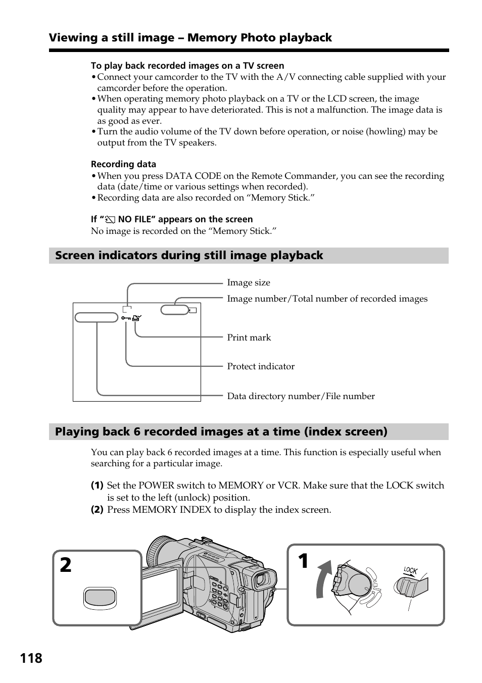 Sony TRV828 User Manual | Page 118 / 168