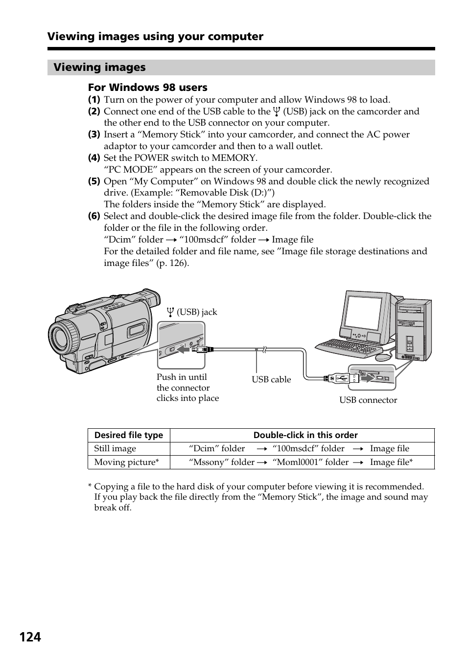 Sony TRV828 User Manual | Page 124 / 168