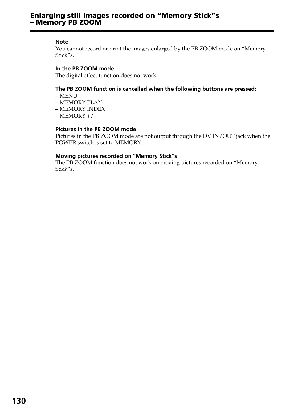 Sony TRV828 User Manual | Page 130 / 168