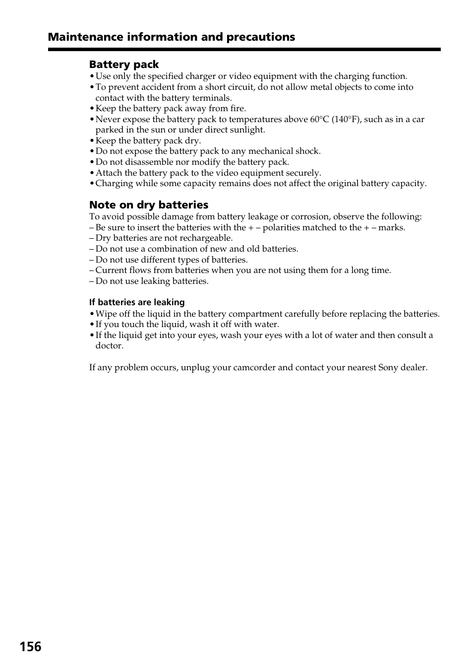 Sony TRV828 User Manual | Page 156 / 168