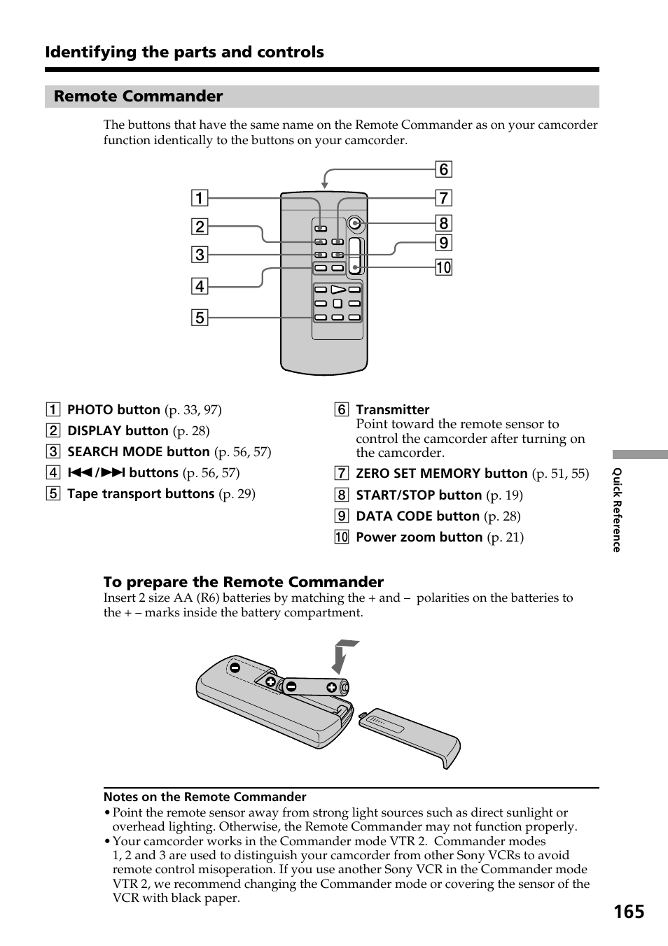 Sony TRV828 User Manual | Page 165 / 168