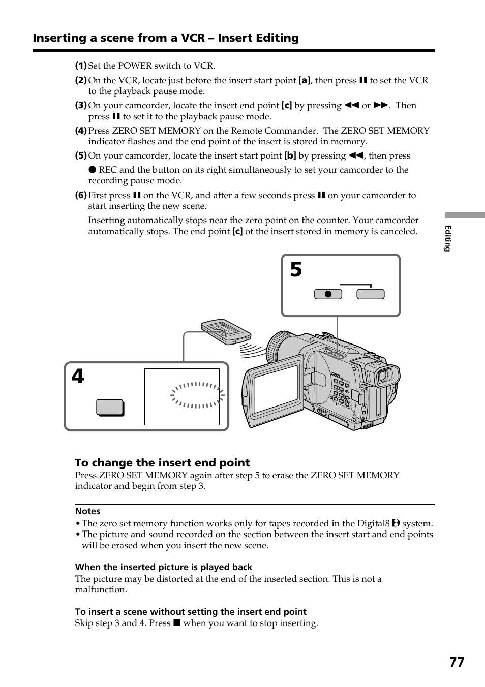 Sony TRV828 User Manual | Page 77 / 168