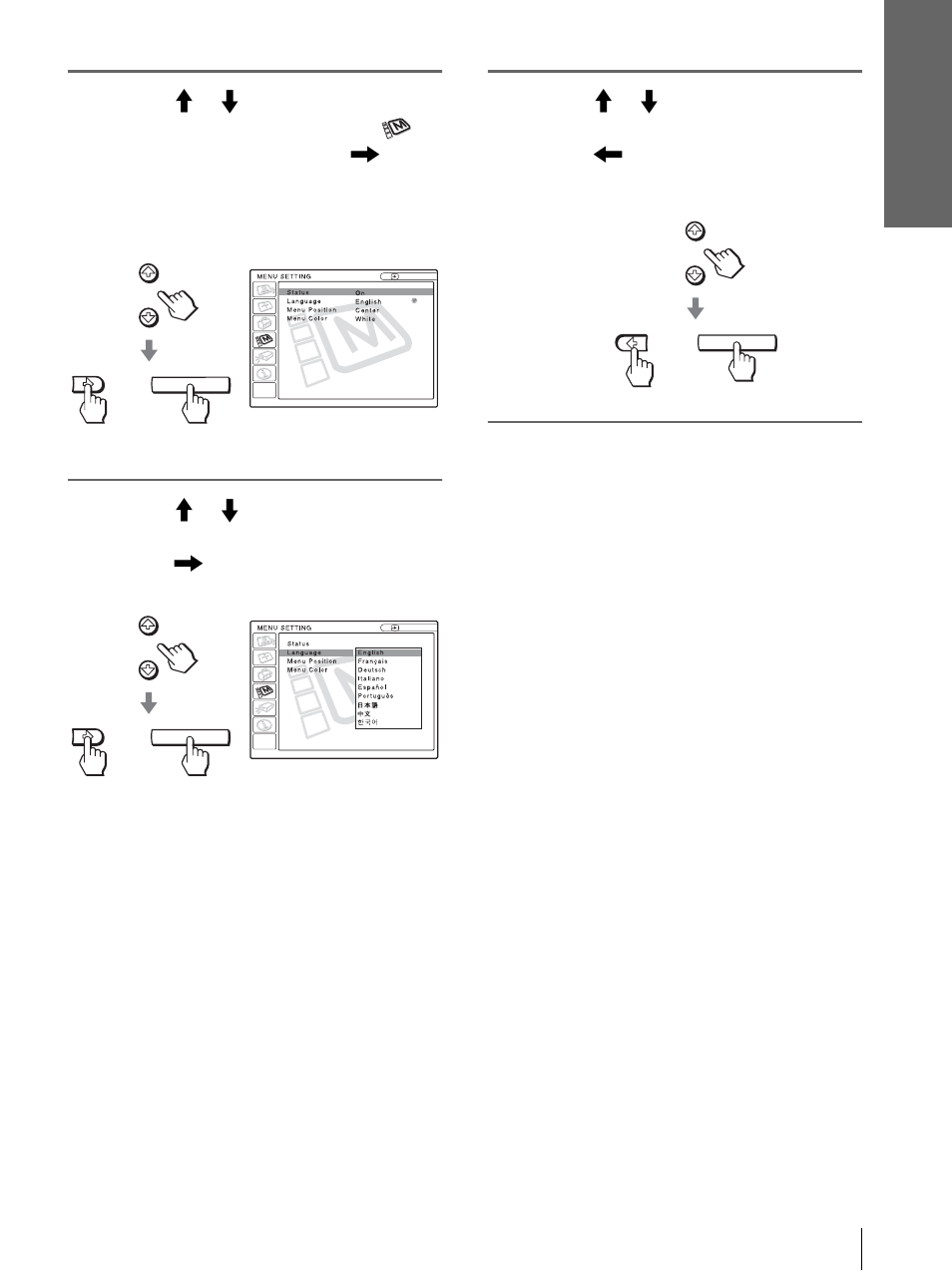 Sony Cineza VPL-HS2 User Manual | Page 103 / 132