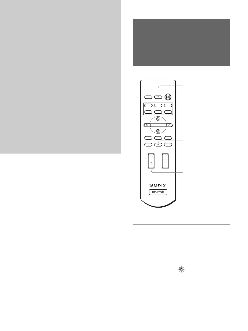 Proyección, Proyección de la imagen en la pantalla | Sony Cineza VPL-HS2 User Manual | Page 104 / 132