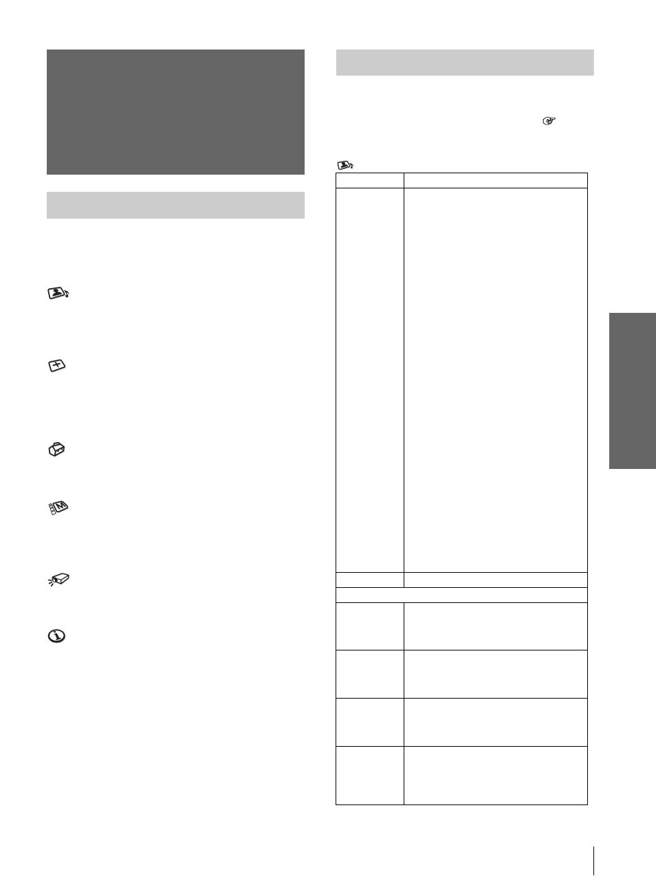 Listas de menús, Configuraciones de menú, Elementos de menú | Us o de los m e nús | Sony Cineza VPL-HS2 User Manual | Page 111 / 132