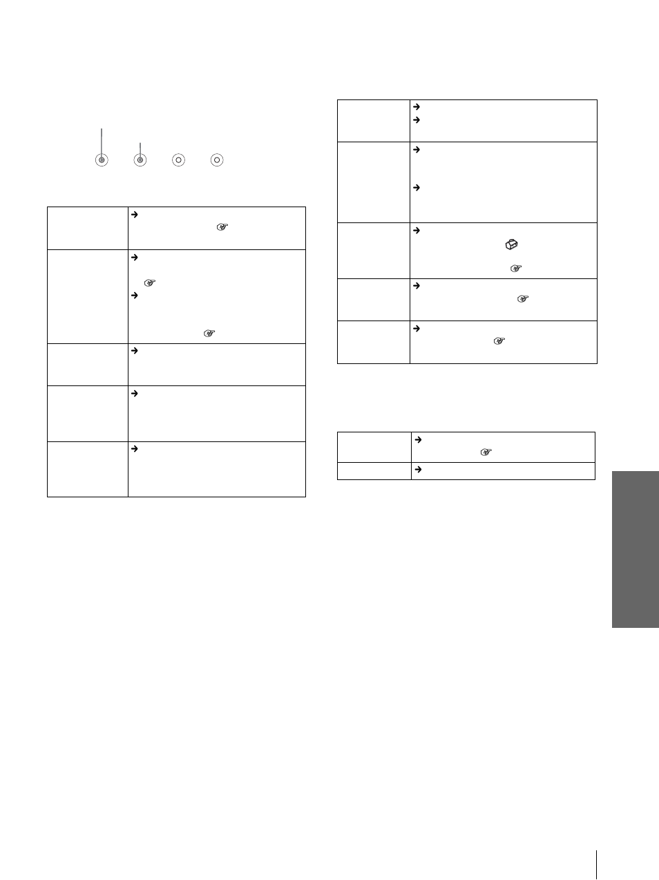 Otr o s, Indicadores, Mensajes de advertencia | Mensajes de precaución | Sony Cineza VPL-HS2 User Manual | Page 117 / 132