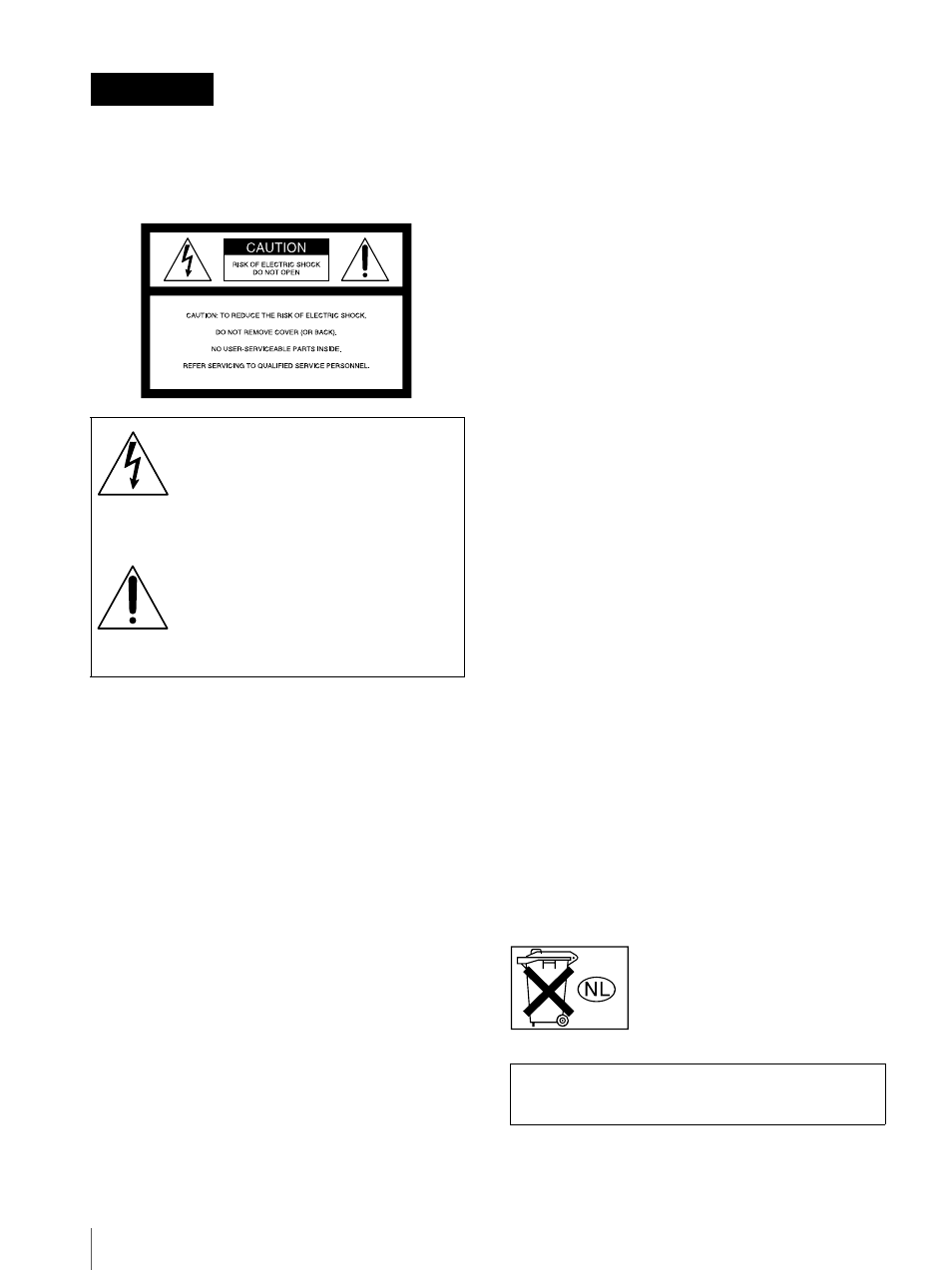 Warning | Sony Cineza VPL-HS2 User Manual | Page 2 / 132